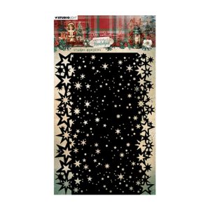 mask stencil starry borders