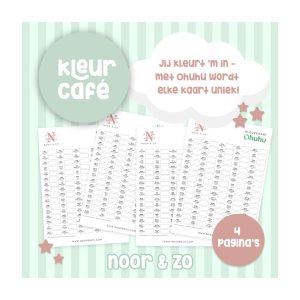Ohuhu holulu kleurenkaart geprint