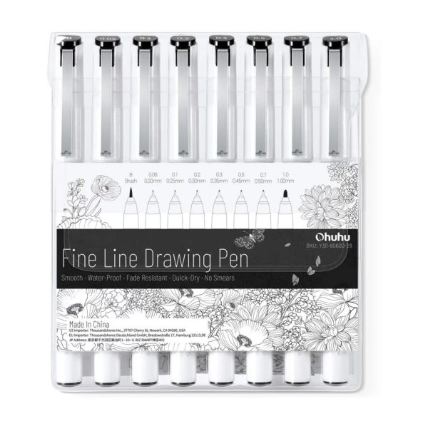 Fineliners set 8