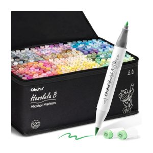 Honolulu B 320 kleuren alcohol art markers brush & fine