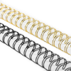 Bind Easy Metalen Bindruggen 16mm 2:1 Zwart & Goud 8st. - Afbeelding 2