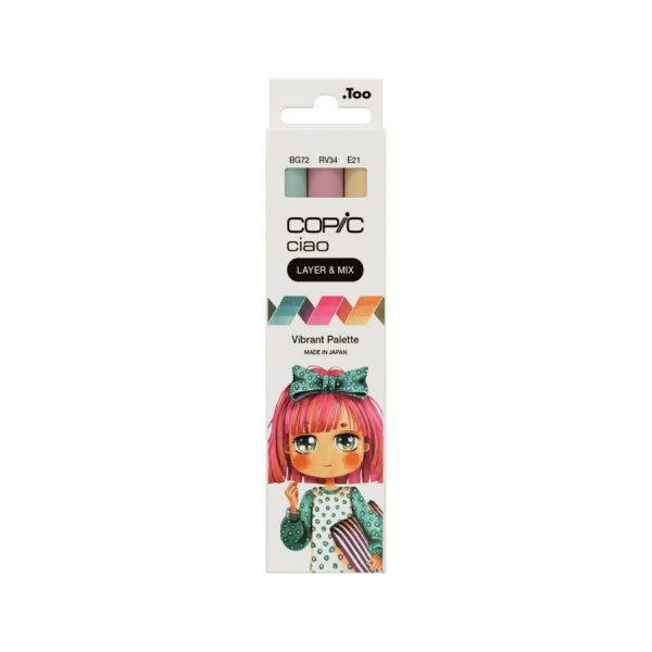 Ciao marker layer & mix vibrant palette set