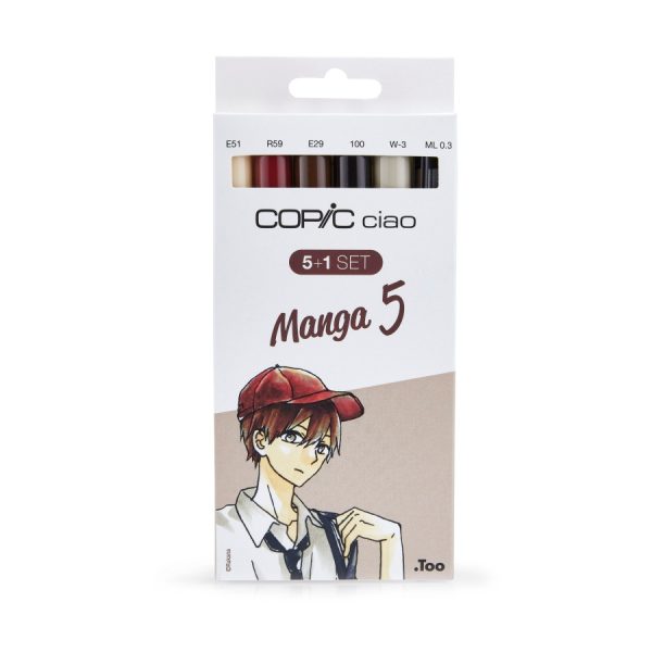 Ciao Marker 5+1 manga colours set 5