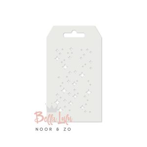 Mask stencil sparkle