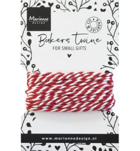 Bakers twine rood/wit