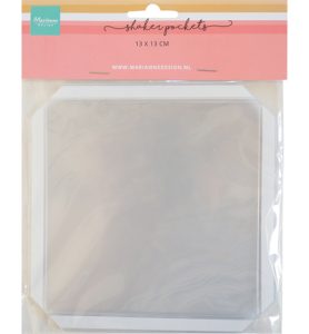 Shaker vierkant 13 x 13 cm 5 stuks