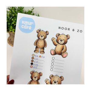 Leerzame les beren kleuren met copic alcohol markers