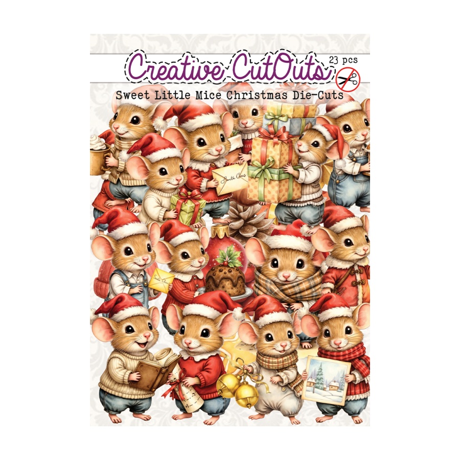 Stansplaatjes sweet little mice christmas