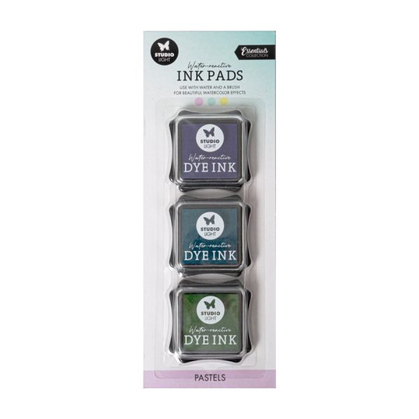 Ink pads water-reactive pastels