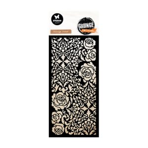 Stencil vintage roses