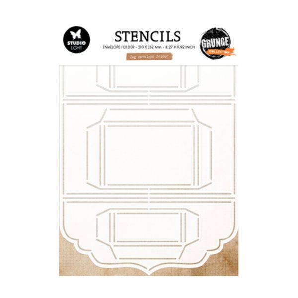 Stencil tag envelope