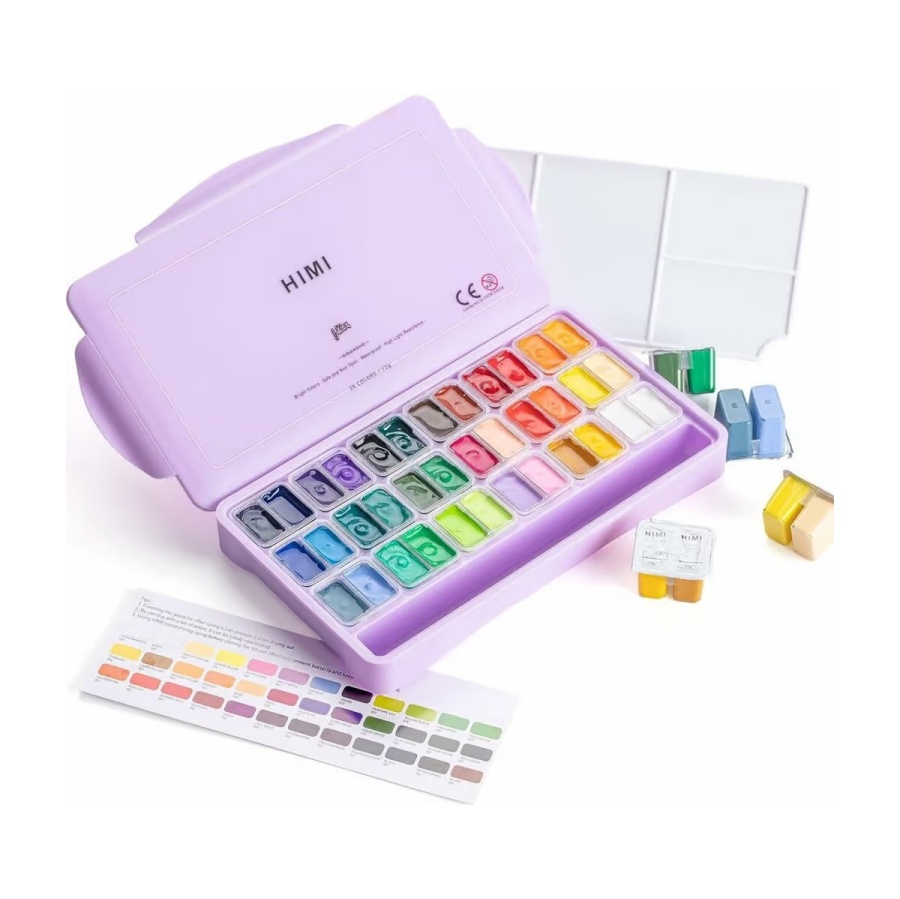 Gouache set 36 st. - Afbeelding 12