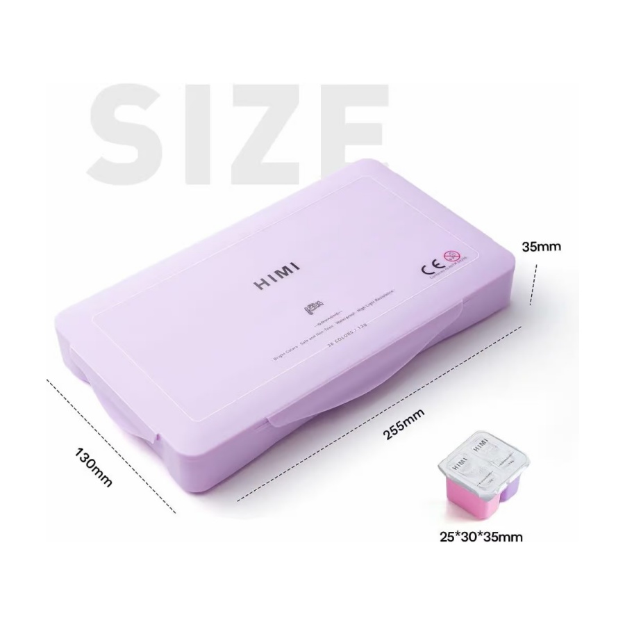 Gouache set 36 st. - Afbeelding 10