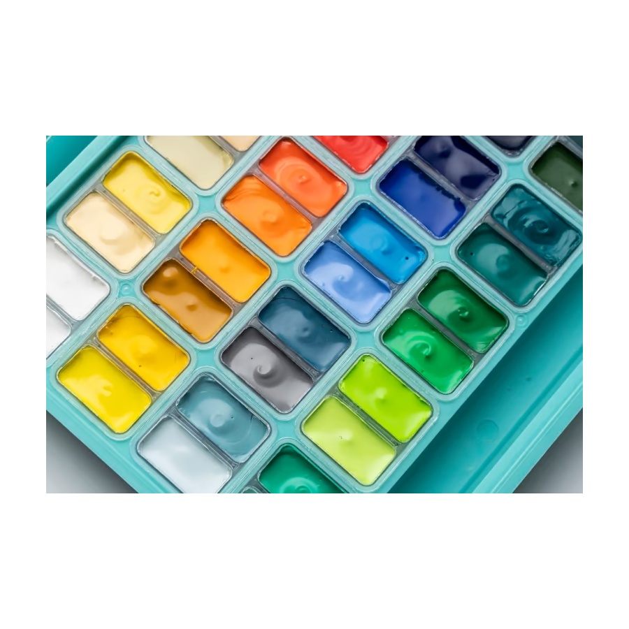 Gouache set 48 st. - Afbeelding 11