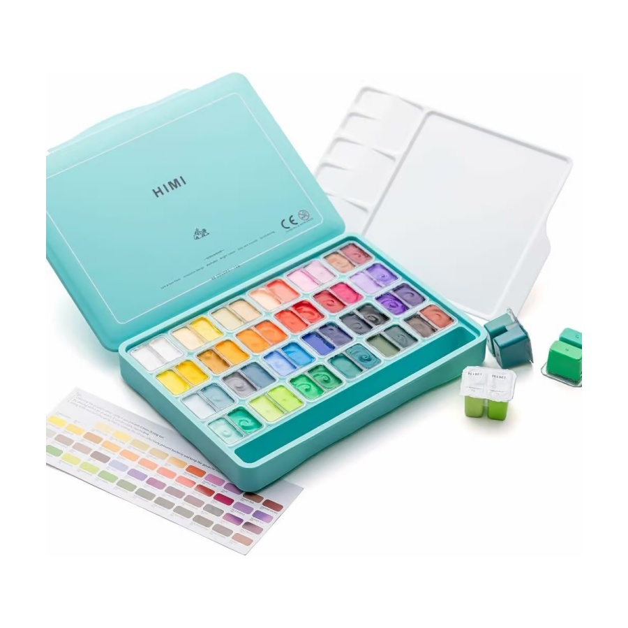 Gouache set 48 st. - Afbeelding 5