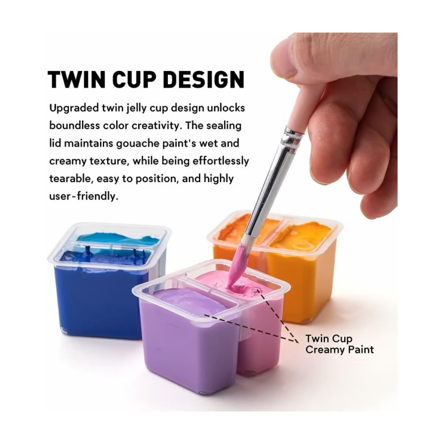 Gouache set 48 st. - Afbeelding 10