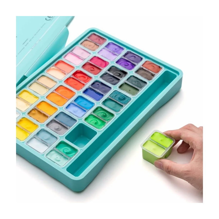 Gouache set 48 st. - Afbeelding 7