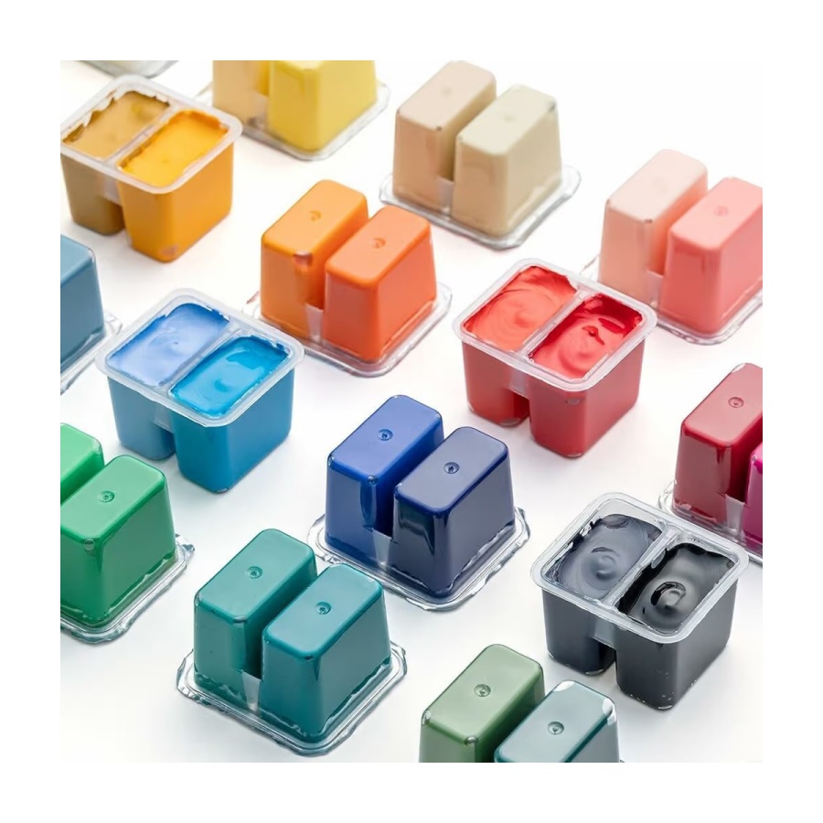 Gouache set 48 st. - Afbeelding 9