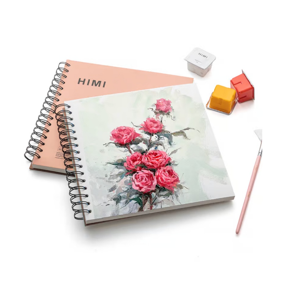 Gouache Pad ringband Green - Afbeelding 4