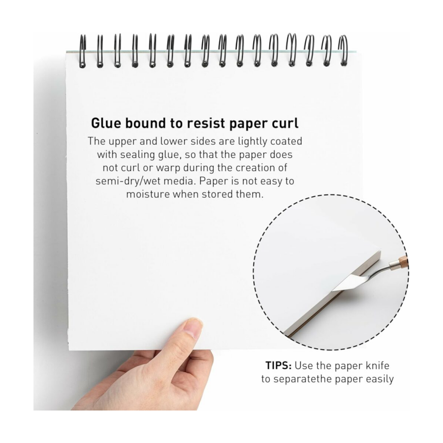 Gouache Pad ringband Green - Afbeelding 5