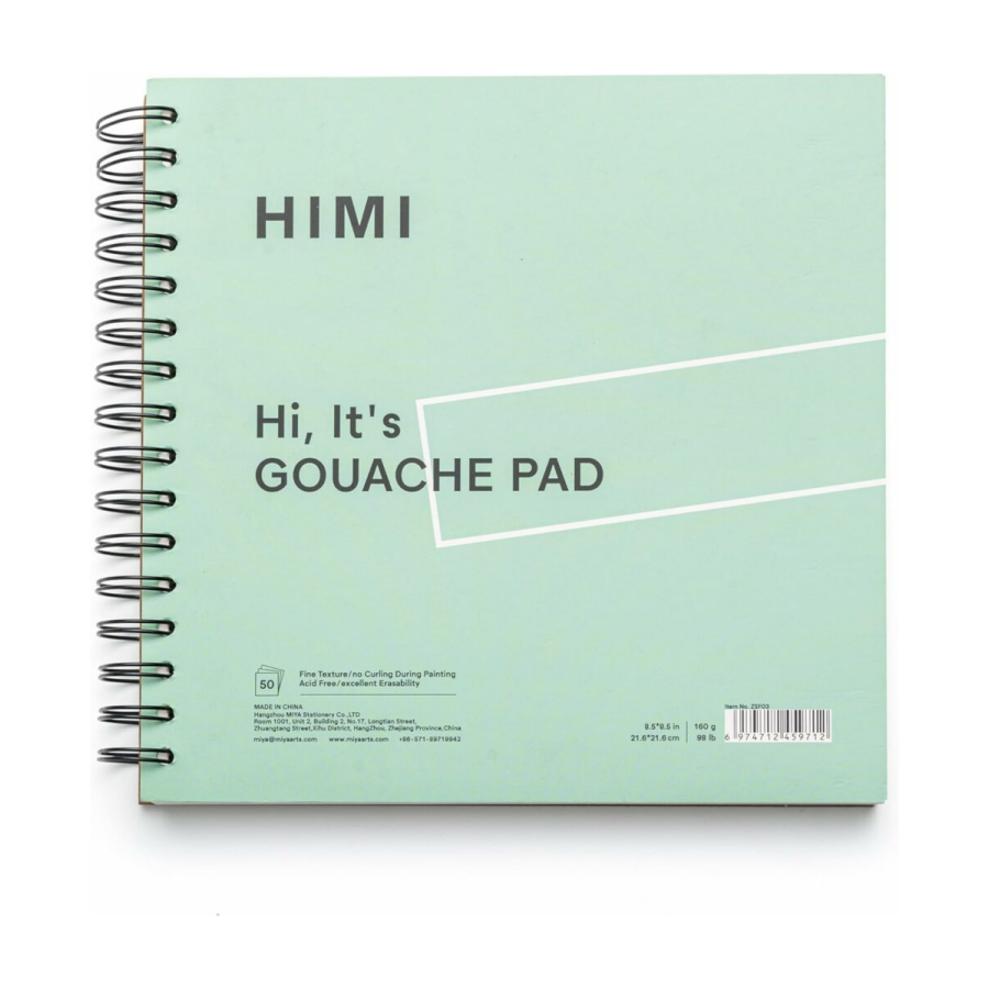 Gouache Pad ringband Green