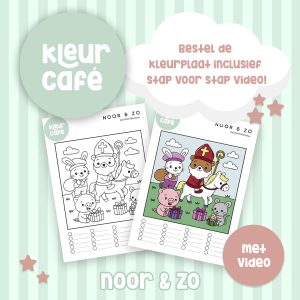 Leerzame les Sint kleurplaat