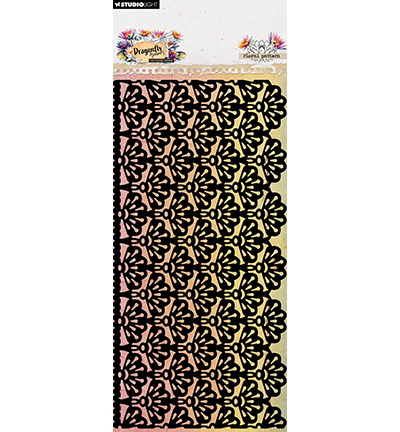 Stencil bloemenrand Dragonfly Dreams