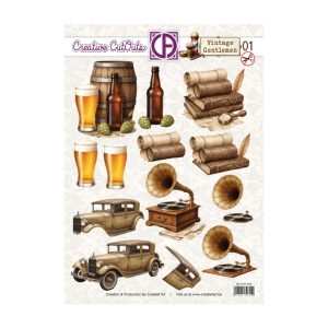 Collagevel vintage gentlemen 01