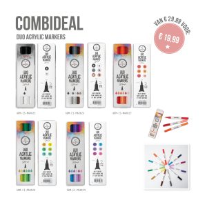 Combideal duo acrylic markers