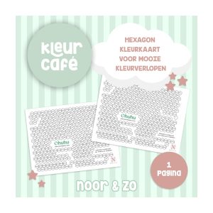 Ohuhu holulu kleurenkaart geprint hexagon