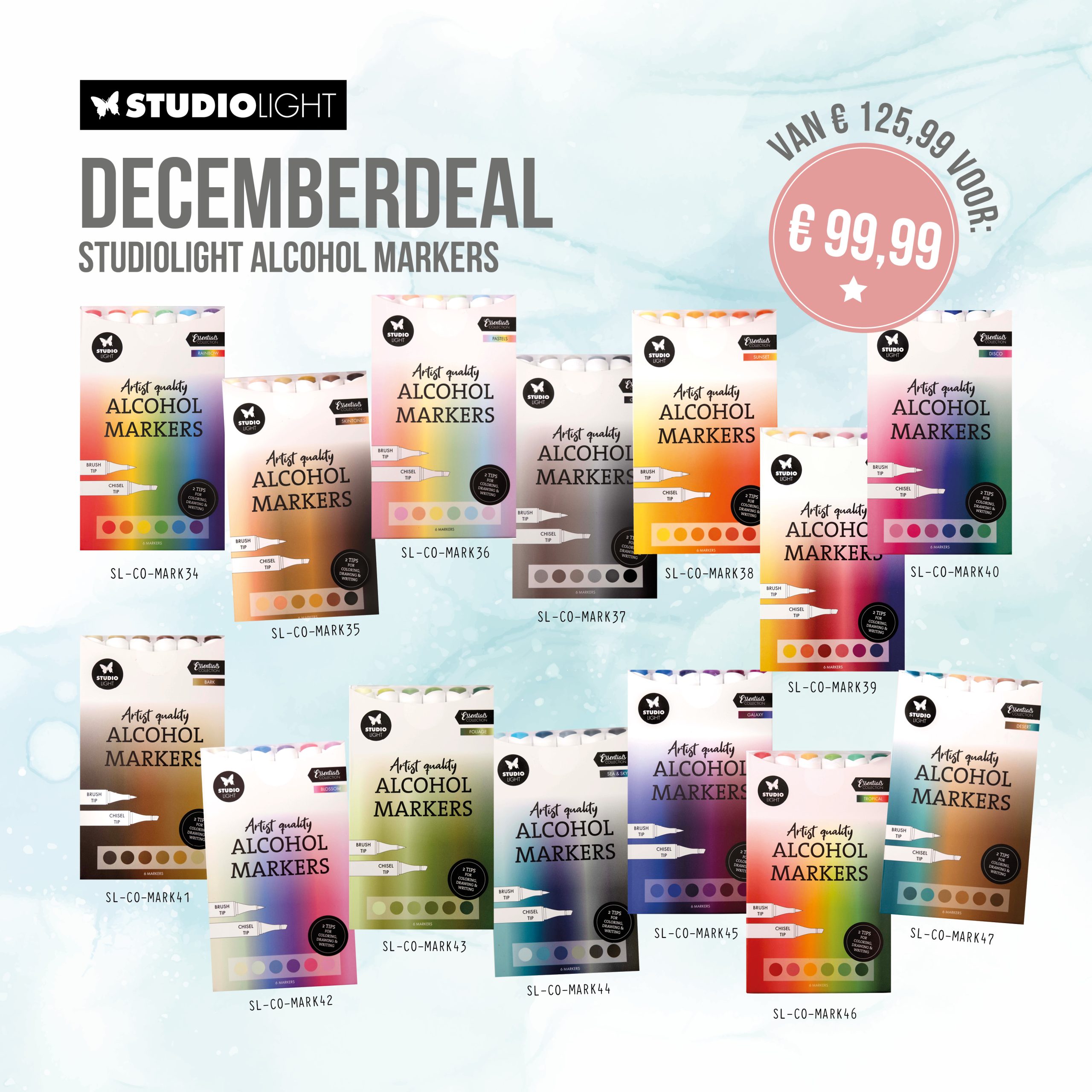 Decemberdeal alcoholmarkers