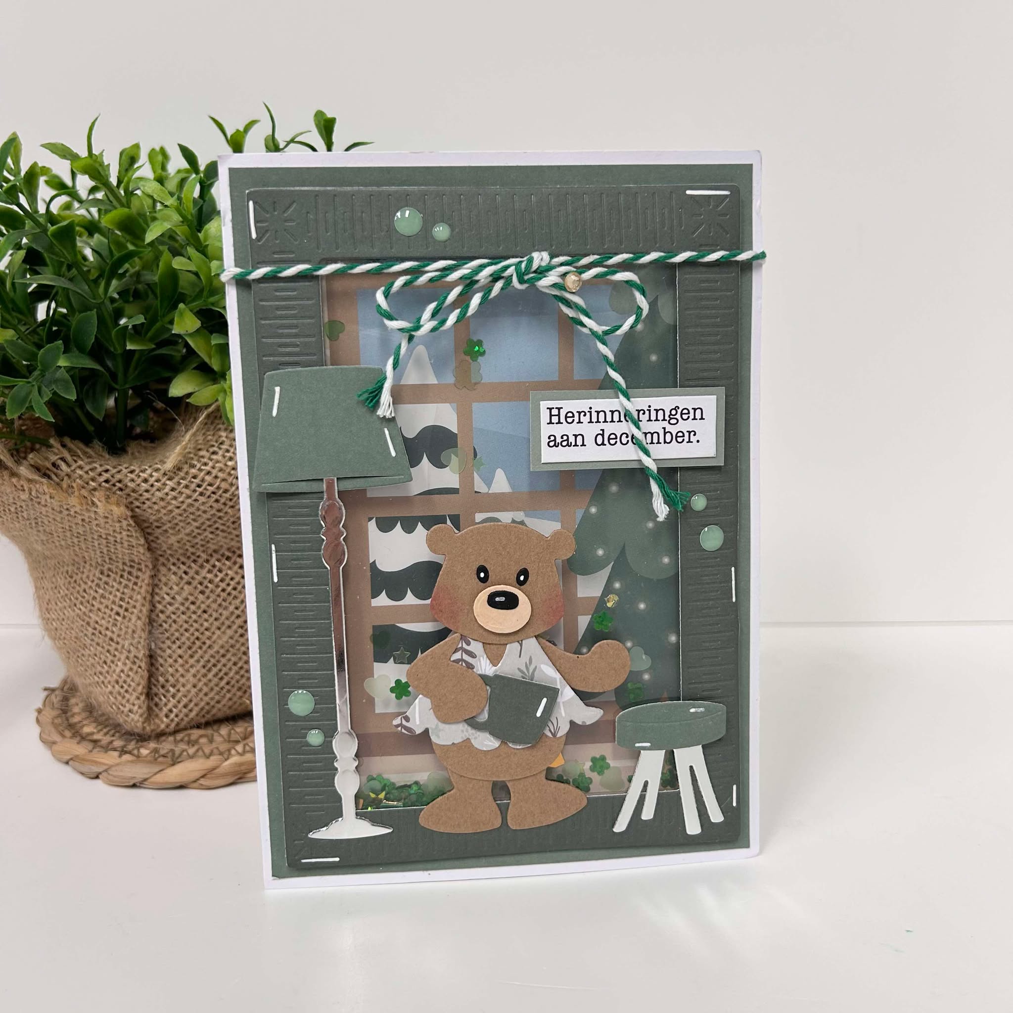 Bakers twine groen/wit - Afbeelding 2