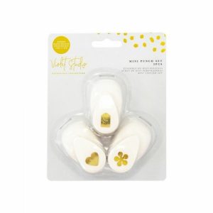 Mini pons set hart, label en bloem