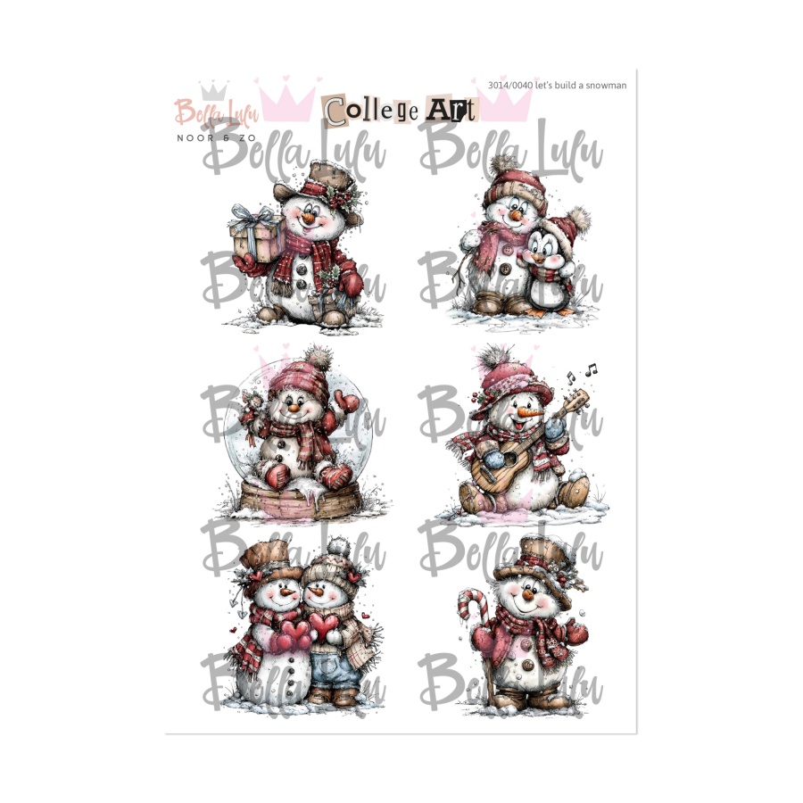 Knipvel let's build a snowman