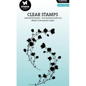 Stempel floral wreath