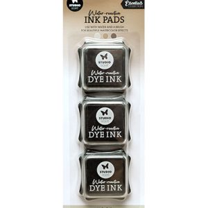 Water-reactive ink pads wood