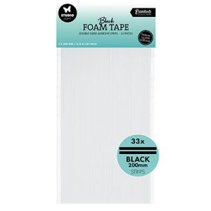 Foam tape stripes zwart