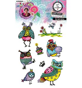 Stempel an owl party