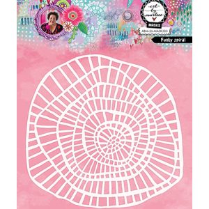 Stencil funky spiral