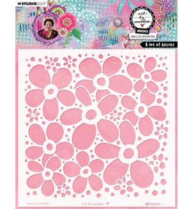 Stencil a lot of daisies