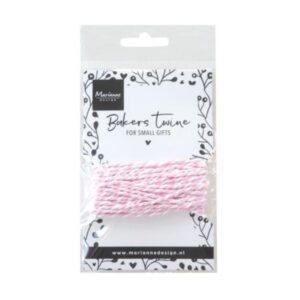 Bakers Twine licht roze/wit
