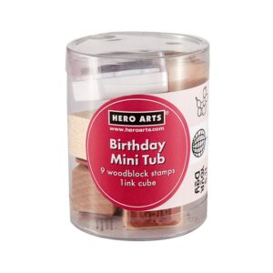 houten stempels birthday