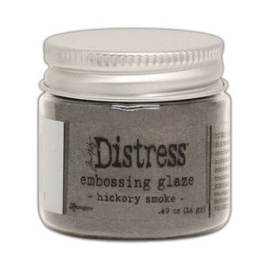 Distress embossing glaze hickory smoke