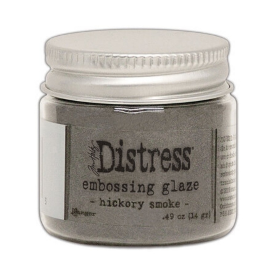 Distress embossing glaze hickory smoke