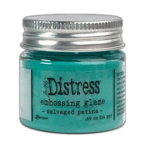 Distress embossing glaze salvaged patina