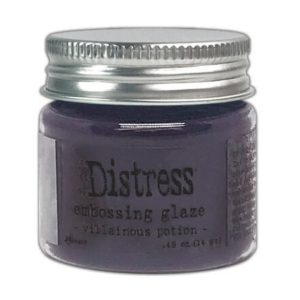 Distress embossing glaze villainous potion
