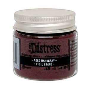 Distress embossing glaze aged mahogany