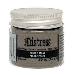 Distress embossing glaze pumic stone