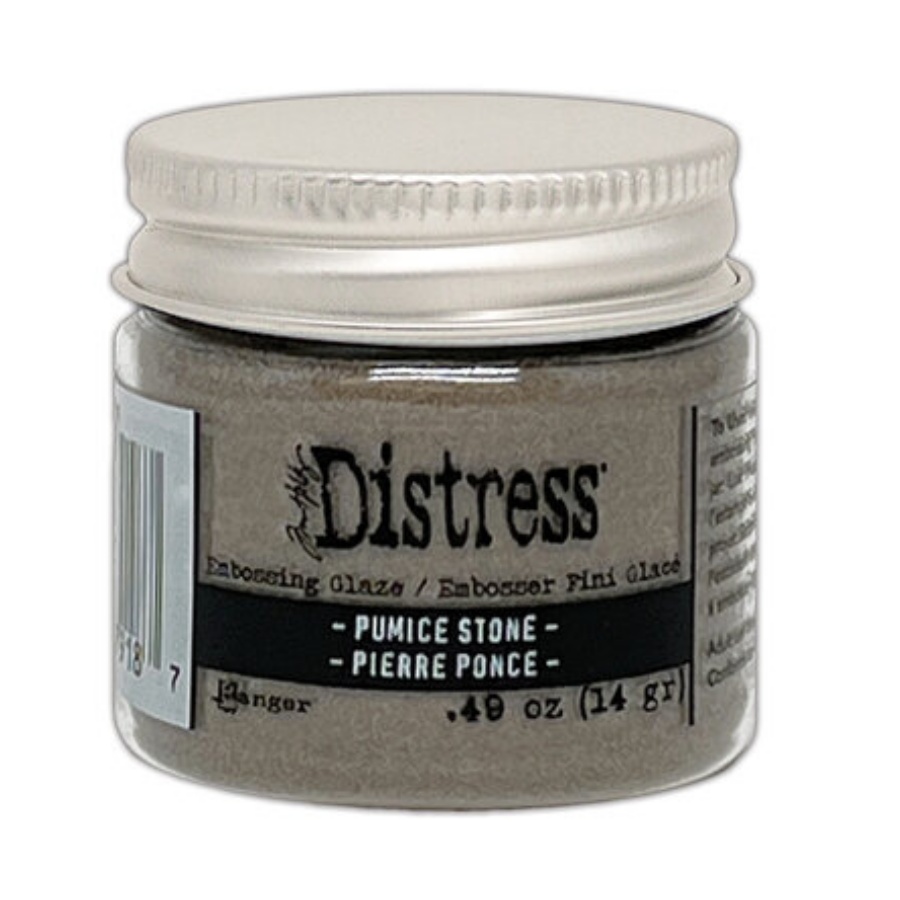 Distress embossing glaze pumic stone