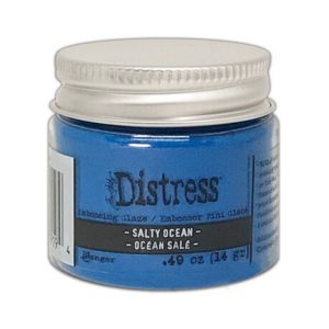 Distress embossing glaze salty ocean